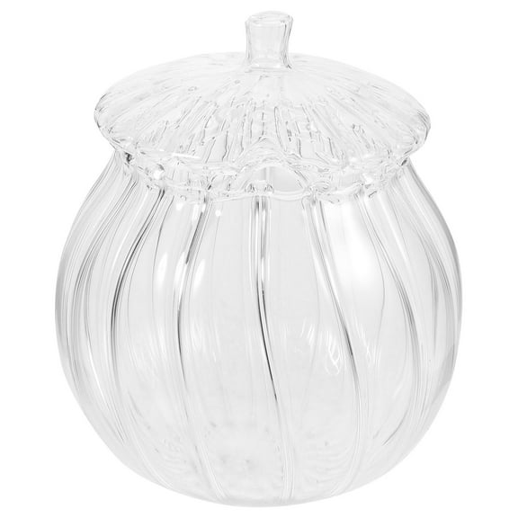 WRITWAA Transparent Glass Candy Container for Snacks and Kitchen Use
