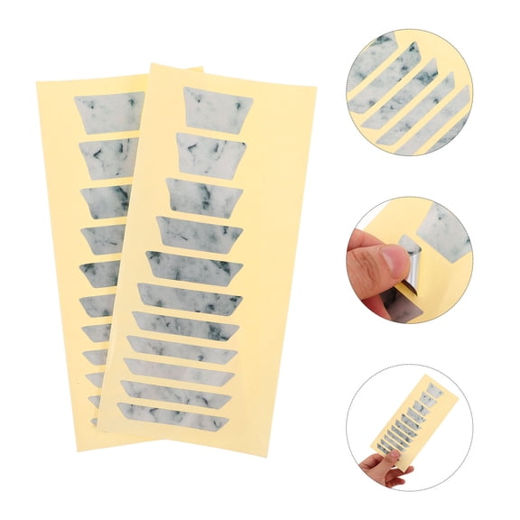 WRITWAA 2pcs Guitar Neck Decals Multi PVC Guitar Neck Fretboard Stickers Note and Chord Location for Musicians