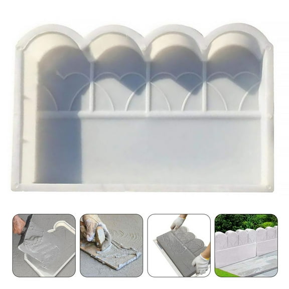 WRITWAA Durable White Plastic Fence Mold, Ideal for DIY Garden Decor