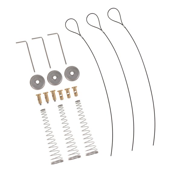 WRITWAA Gate Lock Latch String Gate Latch Cable Pull Silver For Homeowners Outdoor Spaces 3 Sets