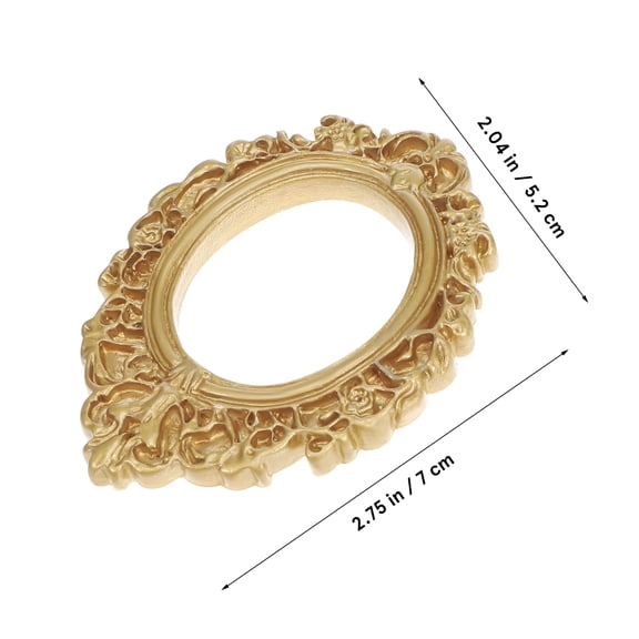 WRITWAA Bulk Mini Golden Frames Resin 12Pcs