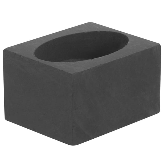 WRITWAA Graphite Ingot Mould Ingot Molds for Copper for Laboratory Use Black 1Pack