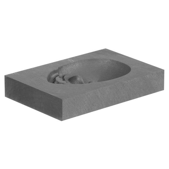 WRITWAA Graphite Casting Mold Skull for Small Volume Metal Melting Gold Silver Copper Use