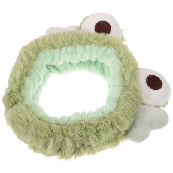 WRITWAA Green Frog Makeup Headband Soft Facial Wrap for Washing Face and Spa Use