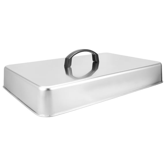 WRITWAA Stainless Steel Basting Cover for Griddle High Temperature Resistance Versatile Kitchen Food Cover Silver 12 Inches
