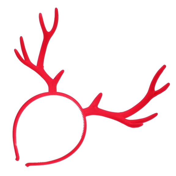 WRITWAA Elk Antlers Hair Bands for Women, PVC Headband Set for Parties and Group Events