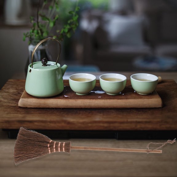 WRITWAA Bonsai Cleaning Brush with Wooden Handle for Indoor Plants and Tea Tray, Easy to Use, 1 Piece