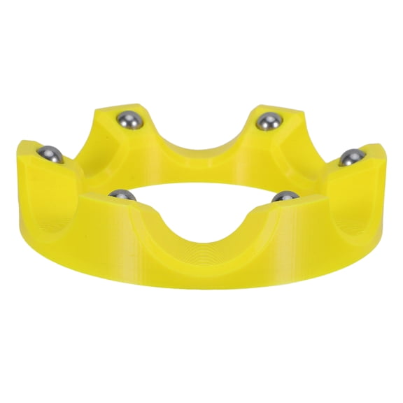 WRITWAA Heavy Duty Yellow Bowling Ball Display Stand with Stable Scratch Free Support for Practice