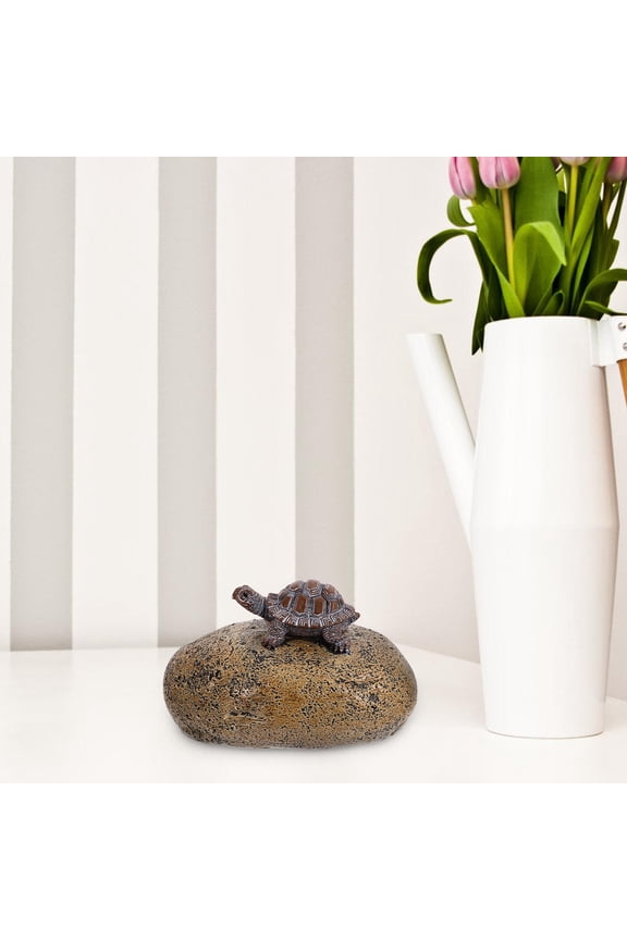 Resin Turtle Hidden Key Holder Secure Storage for Outdoor Keys