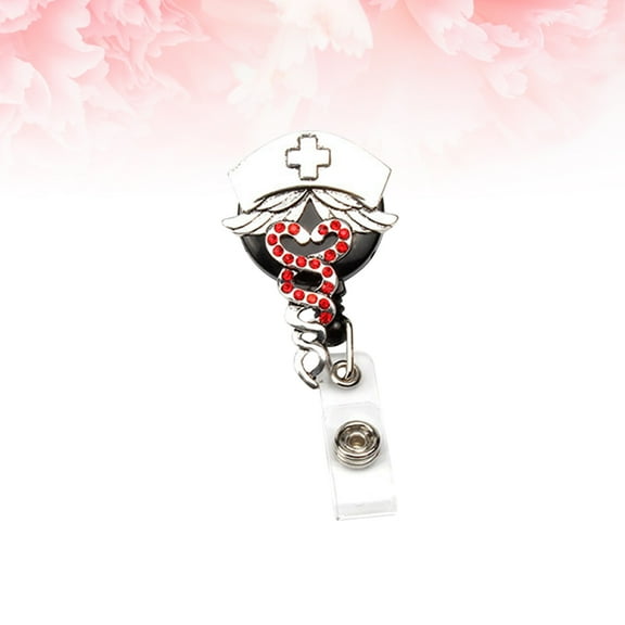 WRITWAA Id Sleeve Clip with Telescopic Buckle Retractable Badge Reel for Home and Office