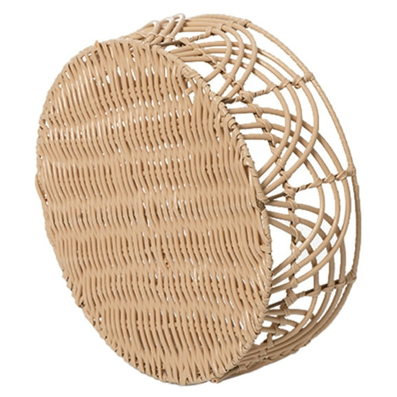 WRITWAA Kitchen Counter Basket Woven Basket Light Brown 1Pack