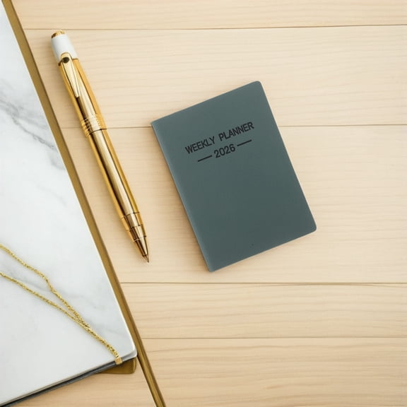 WRITWAA Weekly Planner Journal Green Notepad Minimalist Design 1 Piece for Professionals and Students