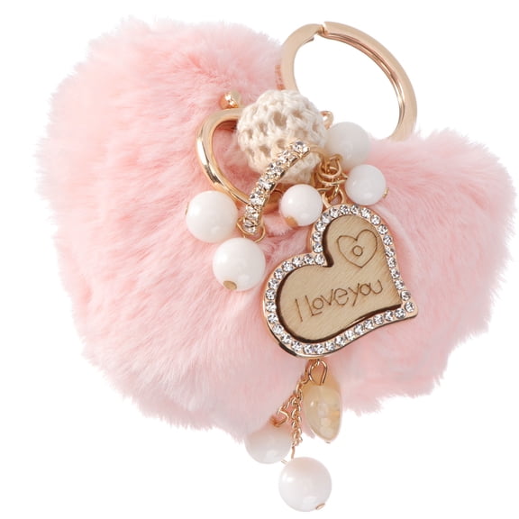WRITWAA Keychain Accessory Heart Shape in Pink for Christmas 1Pack