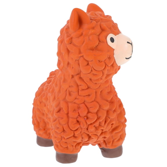 WRITWAA Latex Dog Chew Toy for Pet Use Light Brown Small to Medium Dogs 6.5 x 3.5 x 2 Inches