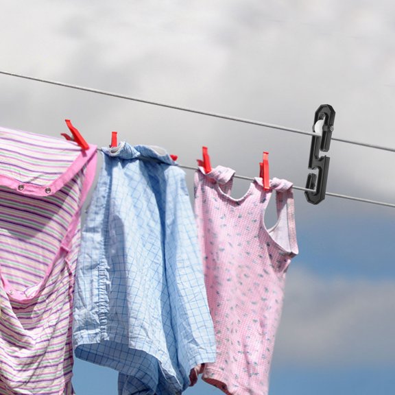 WRITWAA Laundry Line Separator Cloth Drying Rope Separator Plastic for Indoor Drying 1Pack