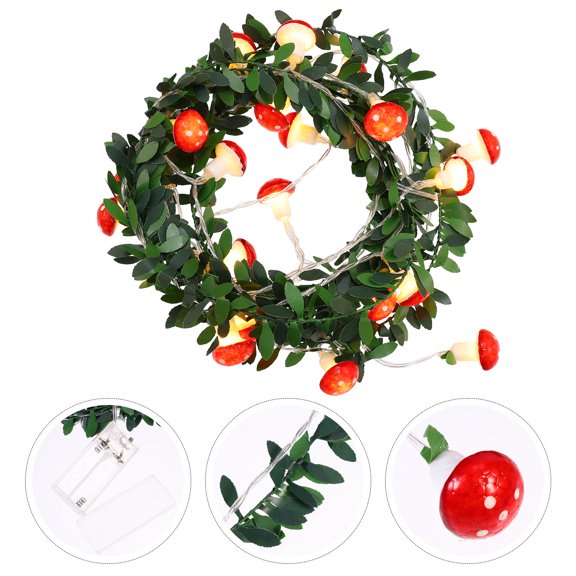 WRITWAA Mushroom ng Lights LED Multi Color Plastic for Home Party Decoration Warm Glow