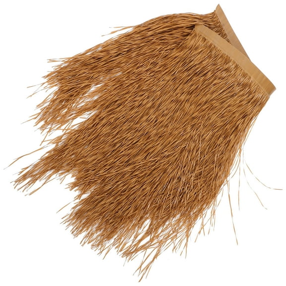 WRITWAA Fake Thatch Roofing Brown Pe Farmhouse Style for Outdoor Decoration