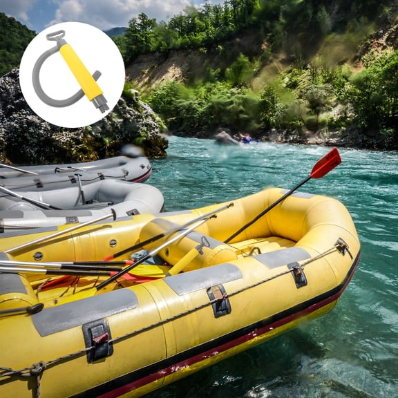 WRITWAA Lightweight Yellow Manual Bilge Pump for Kayak Hand Operated Portable Water Removal Tool