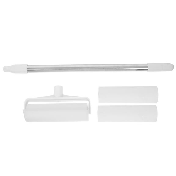 WRITWAA Extendable White Lint Roller with Handle, Large Sticky for Clothes, Furniture, Floors - Home Cleaning Tool