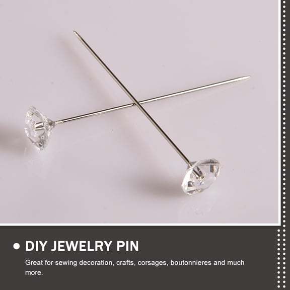 WRITWAA Sewing Supplies Transparent Straight Pins for Crafts, Quilting, and Weddings 200 Pieces