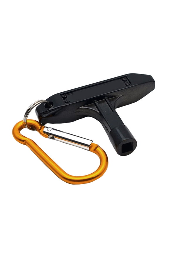 OFFIGAM Portable Drum Tuning Key in Black Metal with Keychain Design