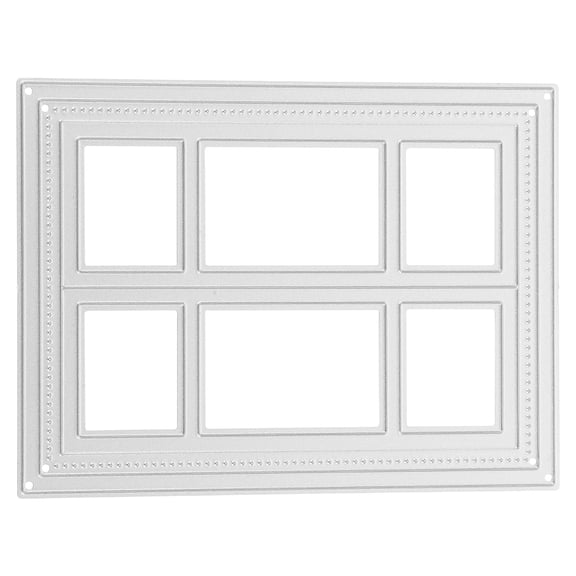 WRITWAA Window Embossing Template Metal Dies for Scrapbooking Card Making