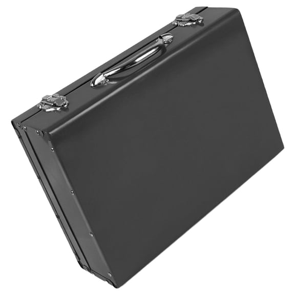 WRITWAA Portable Metal Tool Organizer Box in Black, Thickened Design for Repair, Storage and Easy Transport