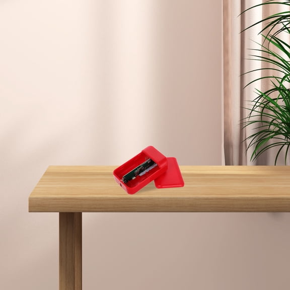 WRITWAA Portable Red Money Box with Hidden Compartment for Secure Storage and Safe Cash