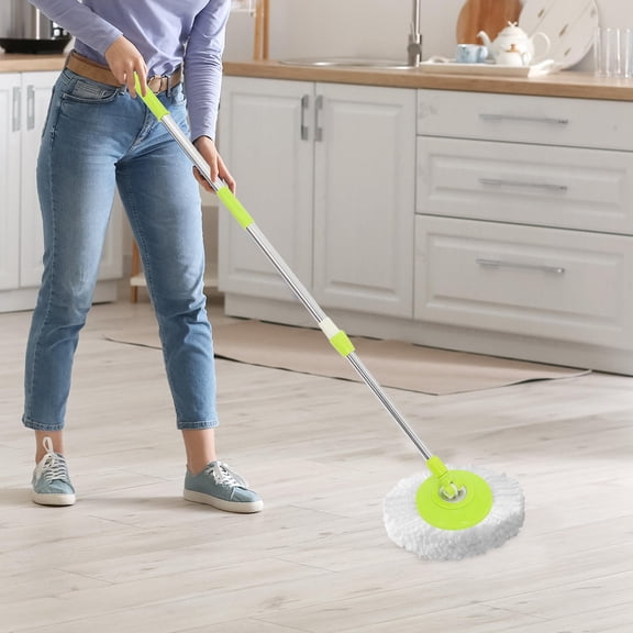 WRITWAA Rotating Mop Rod Stainless Steel Green Replacement Mop Stick Handle
