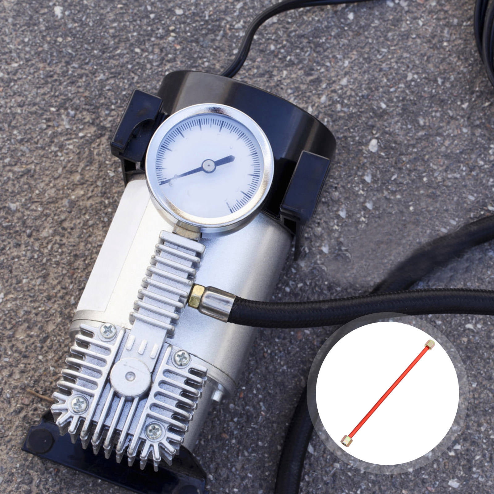 LABRIMP Air Compressor Replacement Hose – Pressure-Resistant Aluminum & Copper Tube, 9mm Inner Thread, Durable & Secure