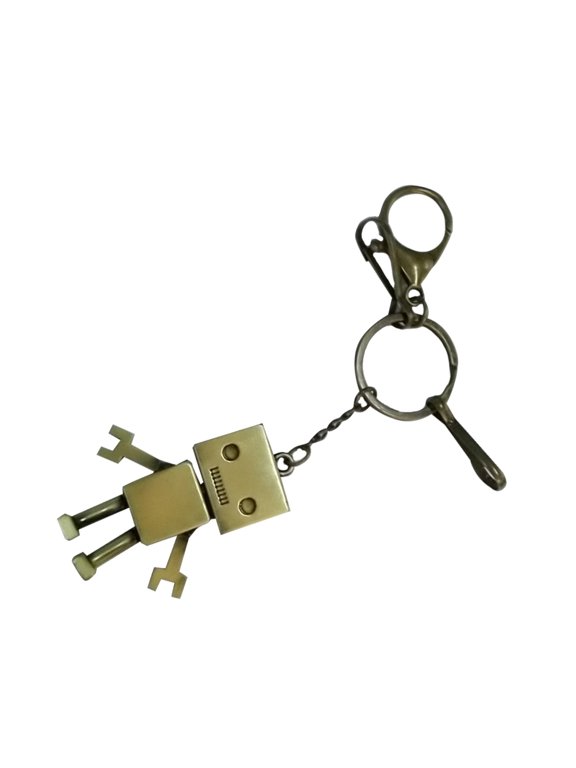 Multi-Color Robot Keychain Metal Keyring Design for Unique Decor and Everyday Accessories
