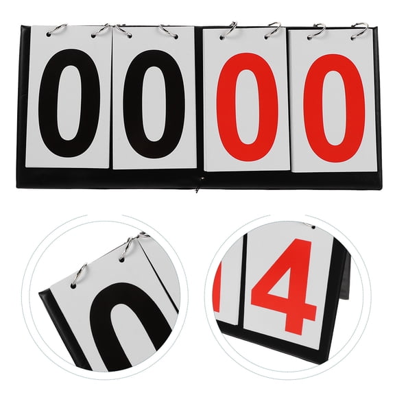 WRITWAA Multi Sport Scoreboard Flipper on Stand with Stable Tabletop Design for Game Night