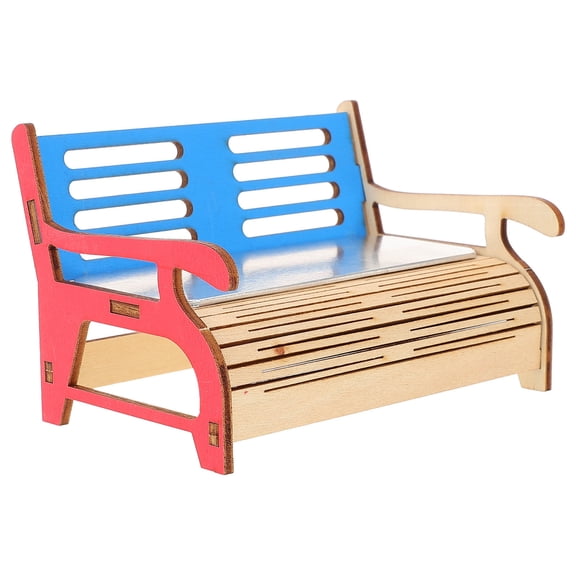 WRITWAA Wooden Small Pet Hideout Sofa for Hamster Guinea Pig and Squirrel