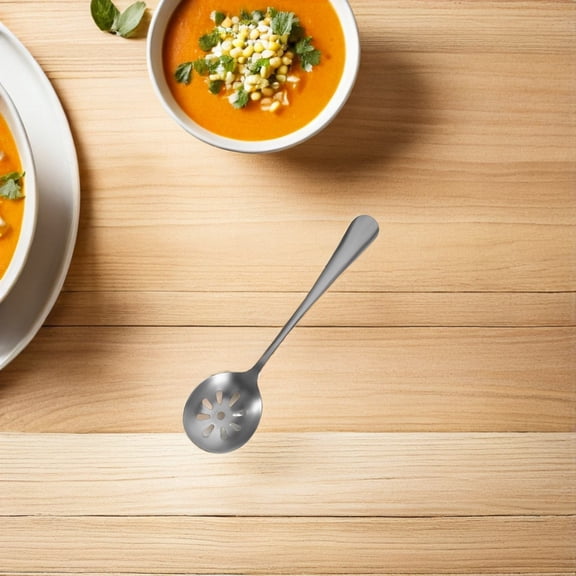 WRITWAA Multi-Functional Stainless Steel Slotted Spoon for Serving Fruits and Vegetables, Kitchen Utensil, 1 Pack