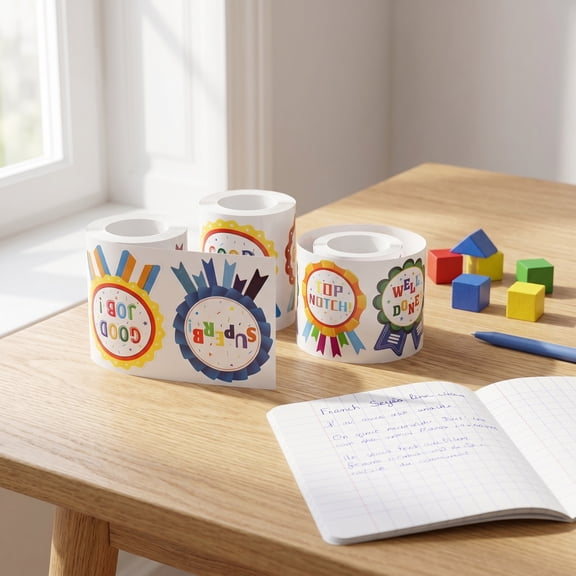 WRITWAA Multicolor Reward Stickers for Teachers Adhesive Classroom Incentive and Appreciation Labels