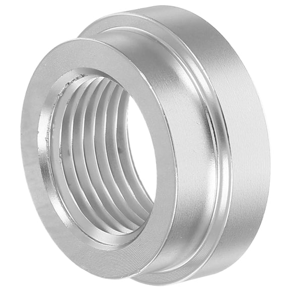 WRITWAA Aluminum Weldable Bung Adapter Npt Female Threaded Fitting for Industrial Silver