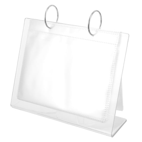WRITWAA Nail Art Sticker Collecting Album with Highly Transparent Pages for Easy Display