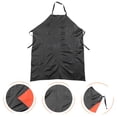 thumbnail image 1 of OFFIGAM Black PVC Work Apron Mens Adjustable Heavy Duty Apron for Kitchen Restaurant and Industrial Use, 1 of 8