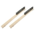 thumbnail image 1 of WRITWAA Oven Maintenance 2Pcs Wire Scrub Brush 13.8x1.8x1.5in Beige Pizza Stone Cleaning Tool for Grills, 1 of 8