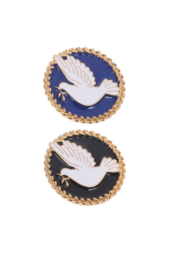 Peace Dove Brooch Pins for Women Fashion Alloy White Jewelry Gifts with Craftsmanship