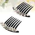 thumbnail image 1 of WRITWAA Pearl Hair Comb with Crystal for Wedding Jewelry 2Pcs, 1 of 8