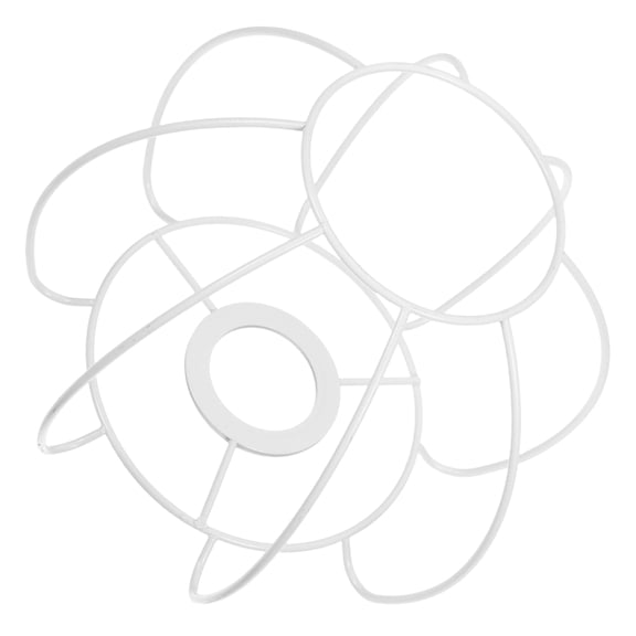 WRITWAA Vintage Wire Cage Pendant Light Fixture with French Inspired Design in White