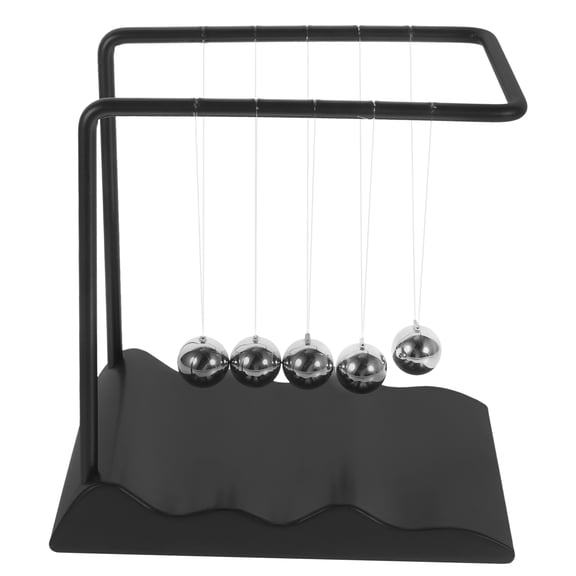 WRITWAA Pendulum Balls 1Pcs Black Iron Pp for Science Physics Balls Decorative Use