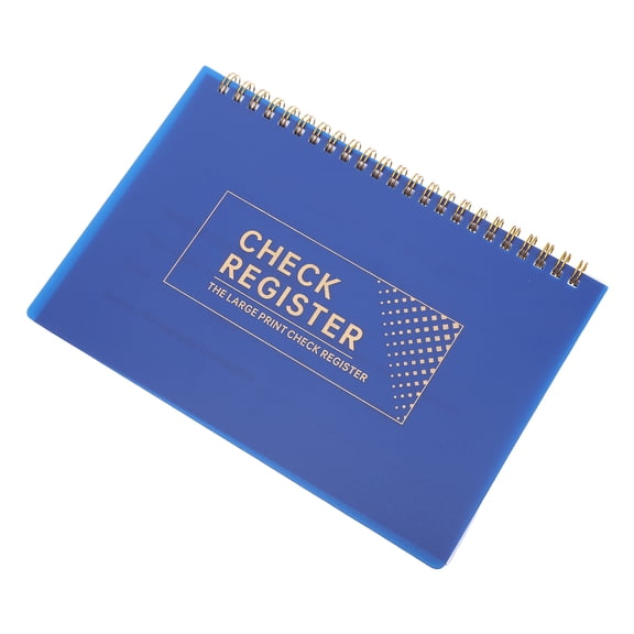 WRITWAA Personal Checkbook Register Blue with Organized Ledger Pages for Banking Transactions