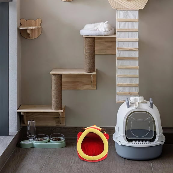 WRITWAA Warm Fabric Hamster Nest Cozy Small Pet Bed for Sugar Gliders Guinea Pigs and Other Small Animals