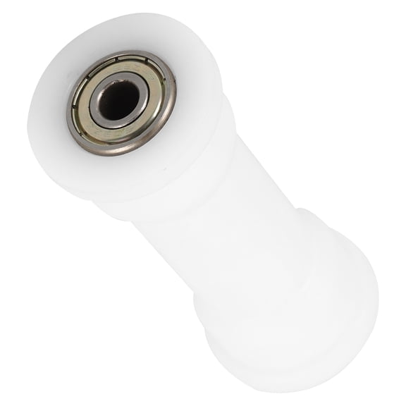 WRITWAA Rowing Machine Parts, White Bearing Wheel, Durable Plastic and Iron, Aesthetic Appeal