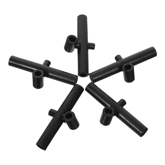 WRITWAA 5Pcs Black Plastic Kite Frame Connectors for DIY Stunt Kite Support Rods