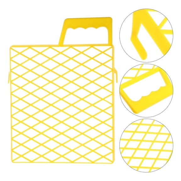 WRITWAA Home Use Yellow Paint Screen Plastic Grid Tray Liner Made from Durable ABS Material