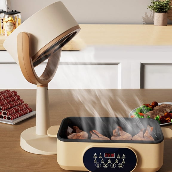 WRITWAA Desktop Cooker Hood Efficient Portable Extractor Fan for Small Kitchens