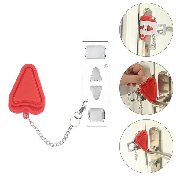 WRITWAA Home Security Door Lock Travel Security Lock Iron 1Pack